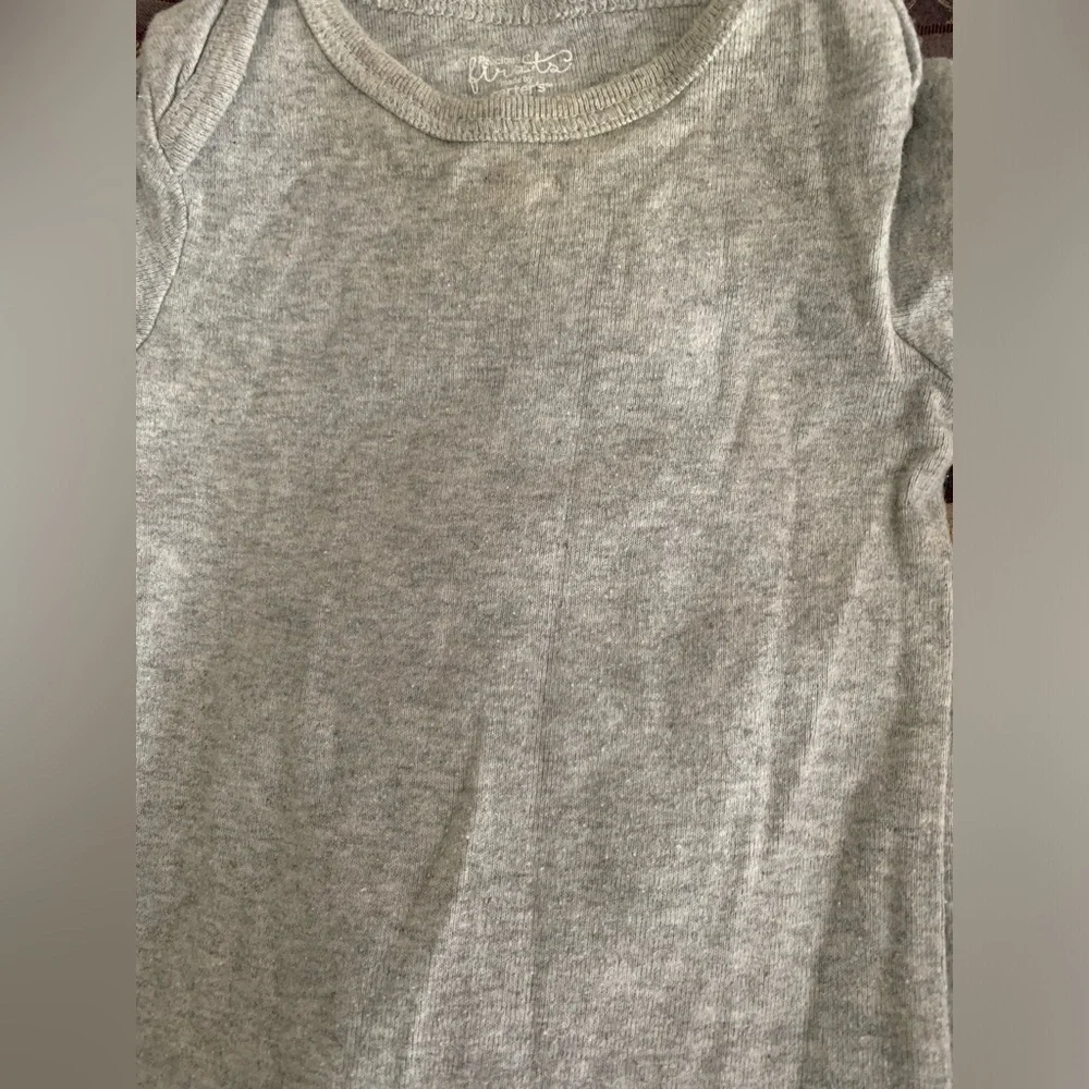 Carter's Gray, Navy, and White Baby Bodysuits